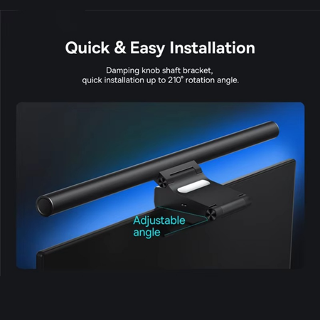 Compact LED Computer Screen Light for Desk Use