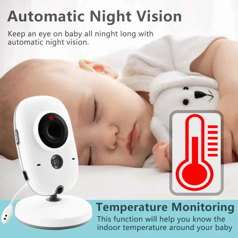 Digital Baby Monitor with Two Way Audio & Room Temperature