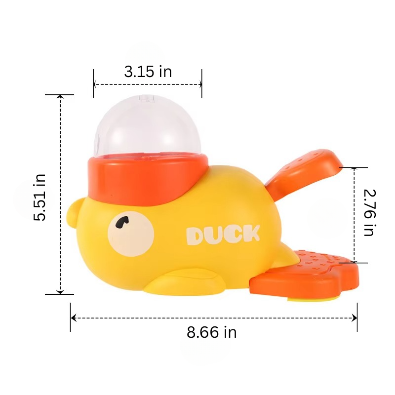 Fun Yellow Rubber Duck Dog Puzzle Toy