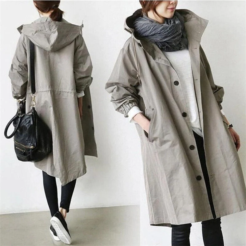 Rainproof Parka Jacket with Hood