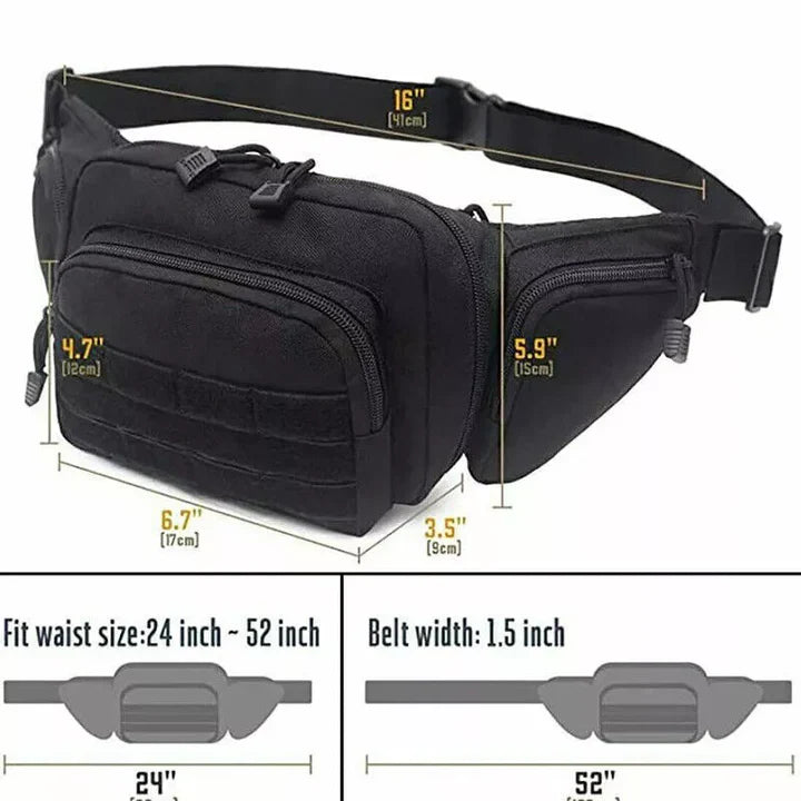 Discreet Waist Bag - Hidden Gun Fanny Pack Holster
