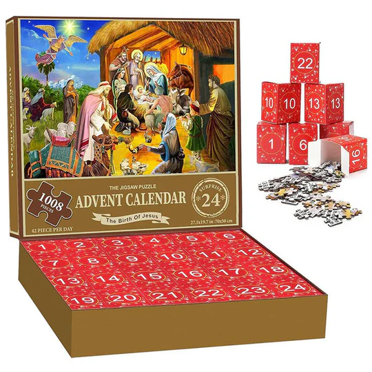 Fun Holiday 24-Day Jigsaw Puzzle Box Set