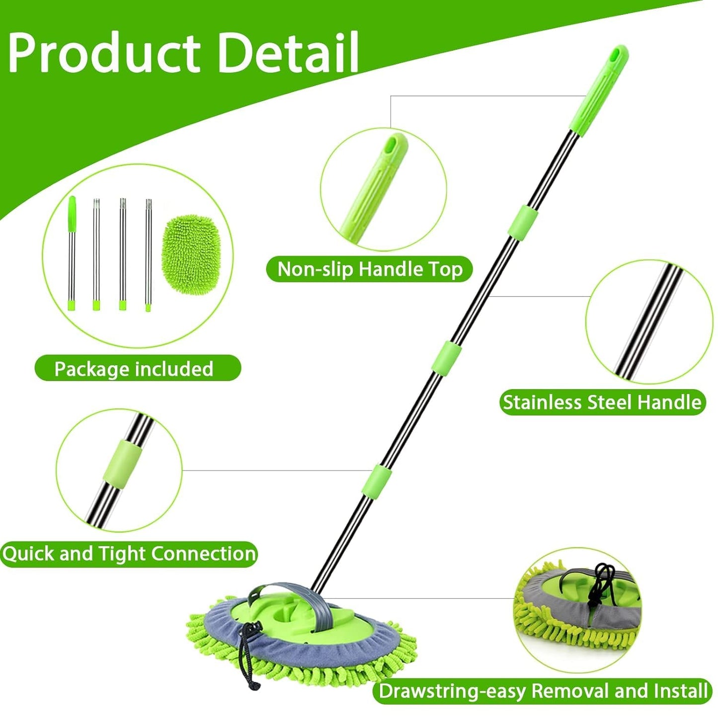 Extendable Car Detailing Cleaning Brush