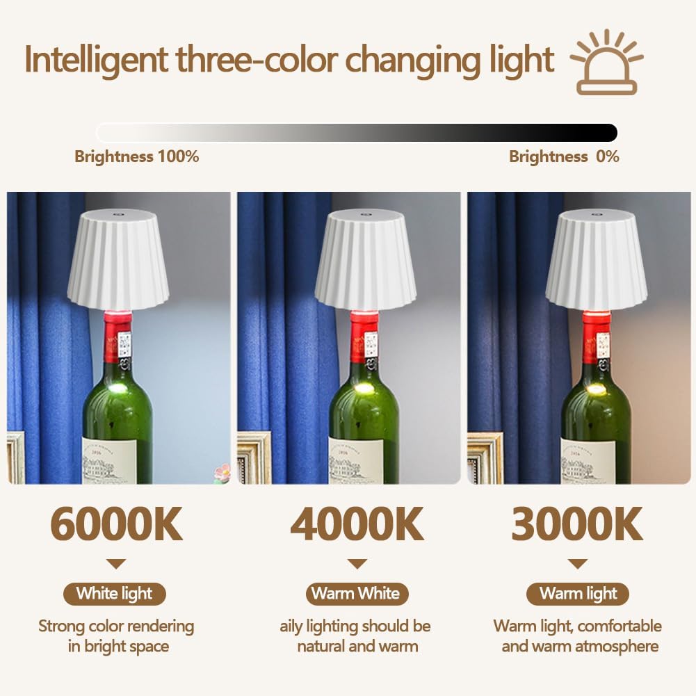 Sleek LED Bottle Table Lamp