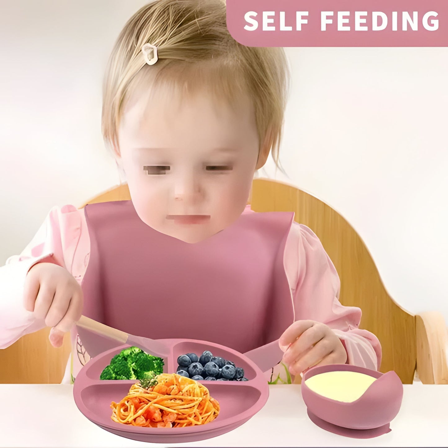 Easy Clean Baby Food Set for Self Feeding