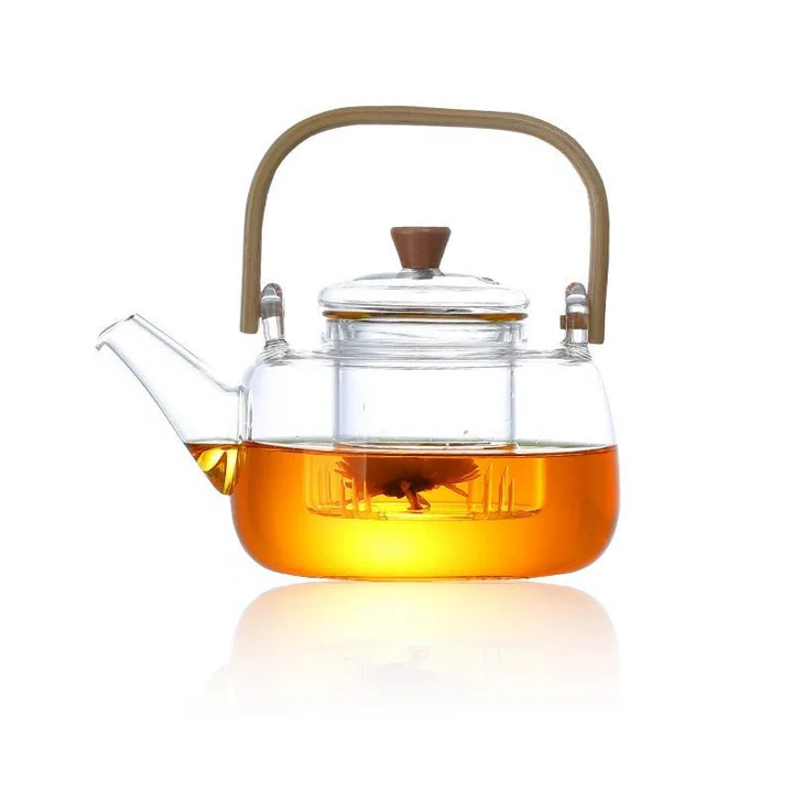 Clear Thermal Borosilicate Glass Teapot