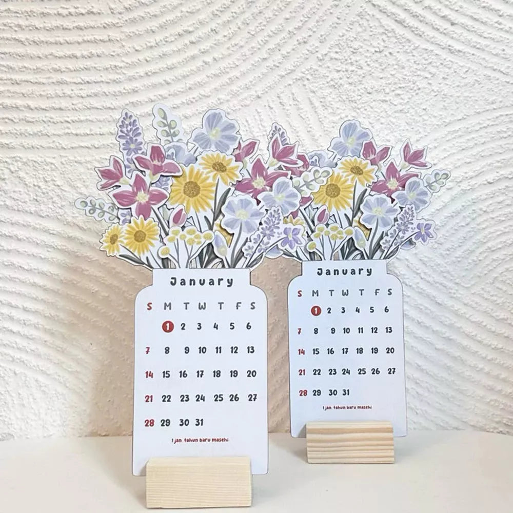 Colorful Daily Desk Calendar Planner Organizer