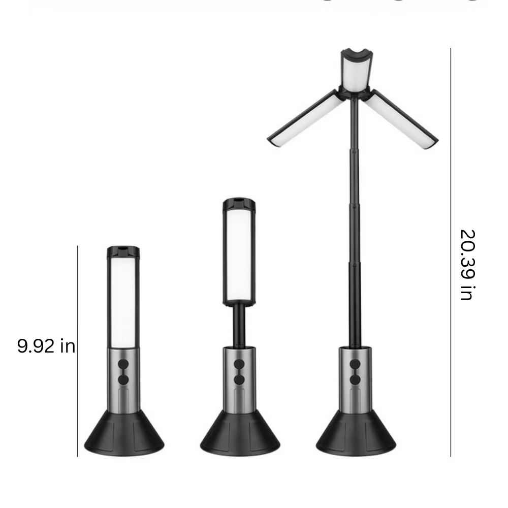 Portable LED Outdoor Lantern with Adjustable Stand