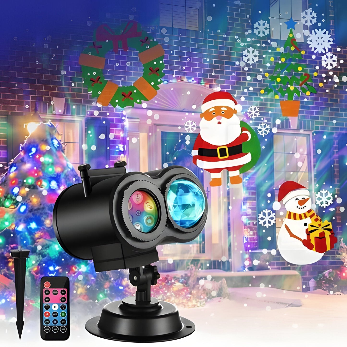 Colorful Christmas Laser Light Projector with 16 Designs
