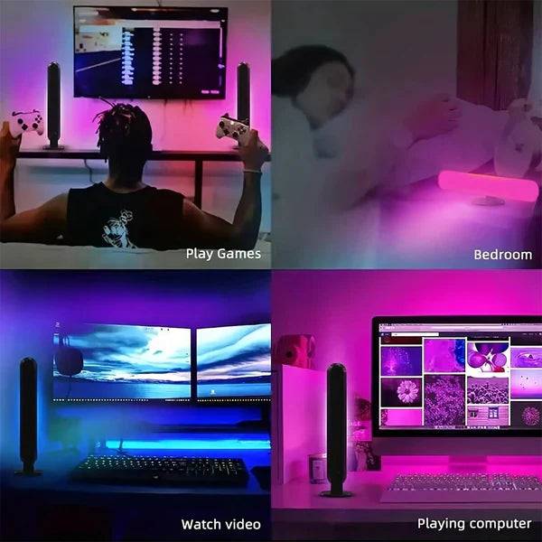 Colorful LED Strip Lights for Desk and Game Room