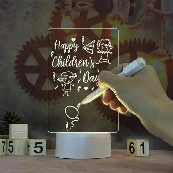 Bright Whiteboard with LED Light and Erasable Pen