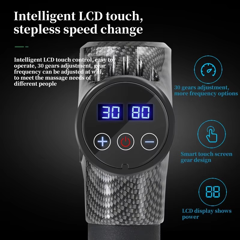 Powerful Muscle Massage Gun with 30 Adjustable Speeds