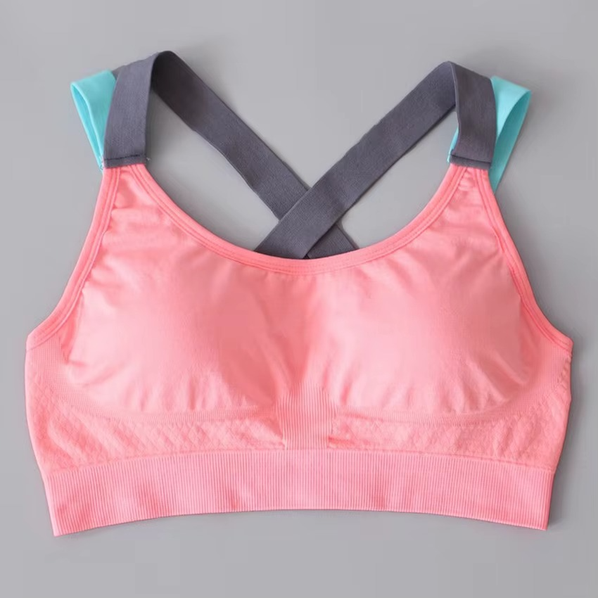 Comfortable Supportive Crossback Wireless Sports Bra for Women