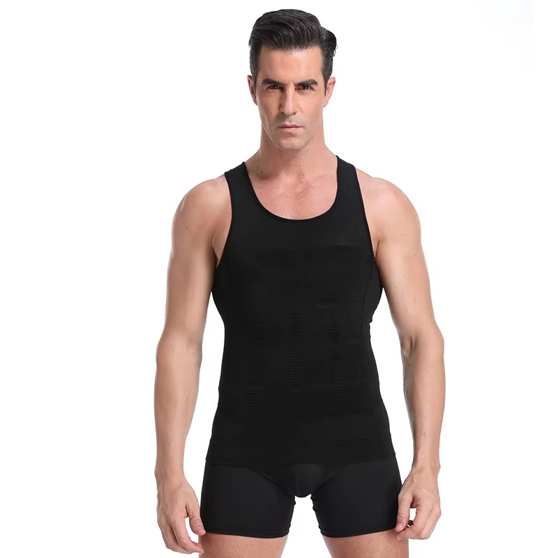 Men's Slim Fit Shapewear Vest with Waist Support