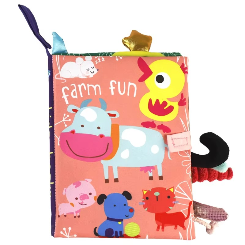 Cute Interactive Baby Book with Sounds and Textures