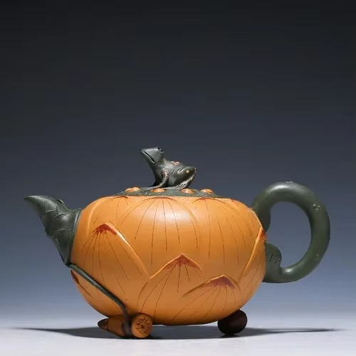 Authentic Chinese Purple Clay Teapot 14oz