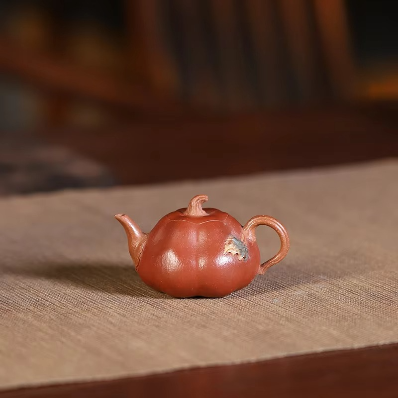 Artisanal Chinese Mini Pumpkin Tea Infuser Pot
