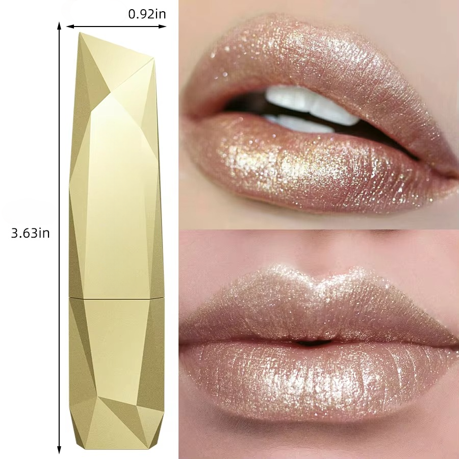 Vibrant Red Shiny Lipstick for Plump Full Lips