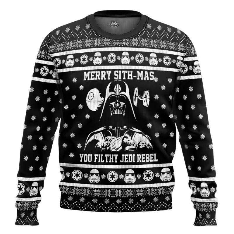 Fun Darth Vader Christmas Sweatshirt for Men Women