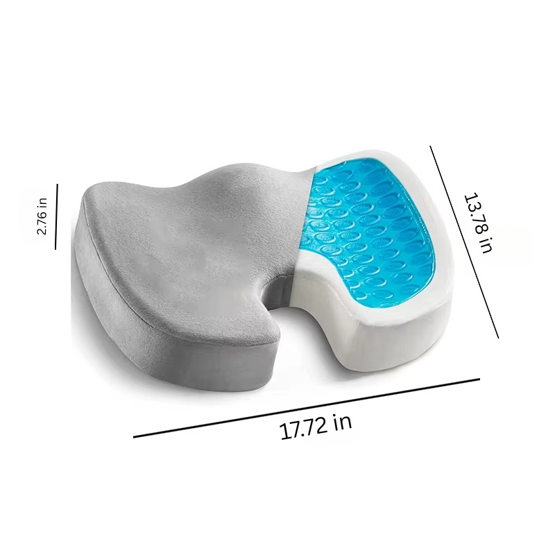Comfortable Memory Foam Cushion with Grip Bottom