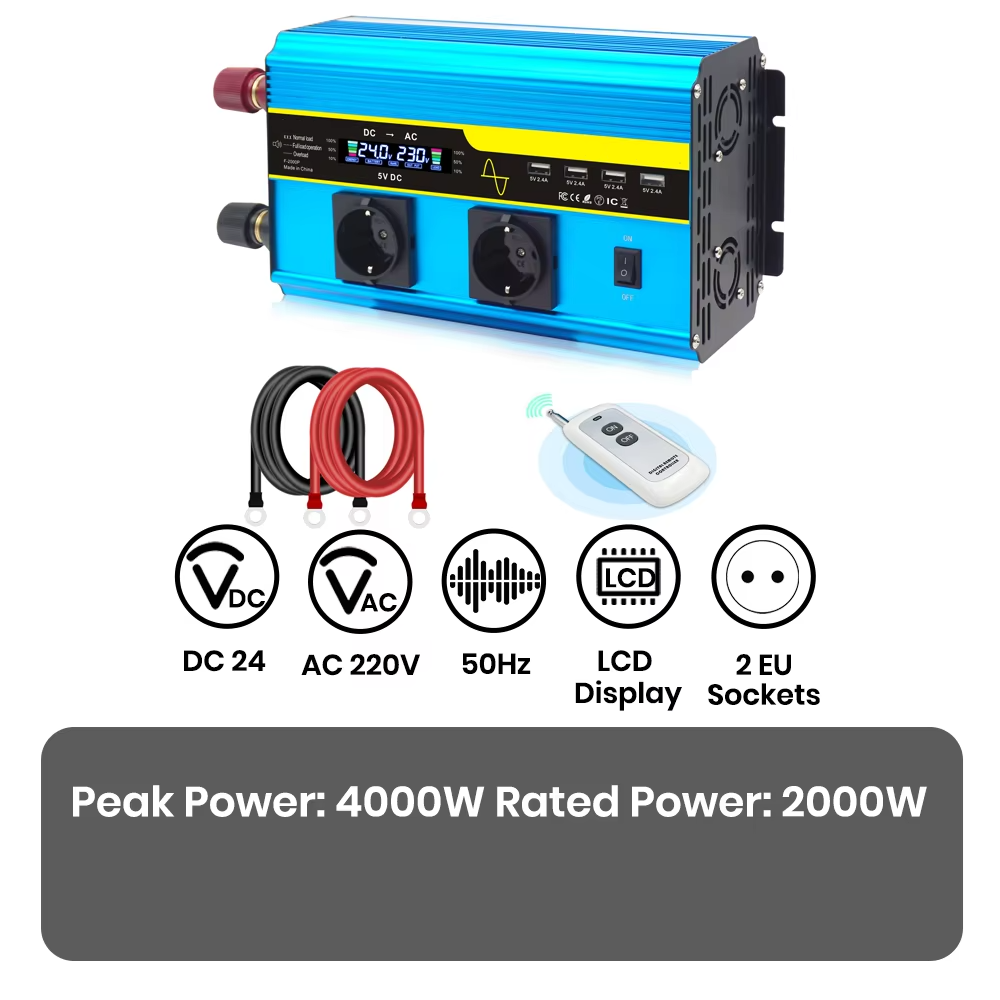 High Power DC to AC Converter for Car and Solar