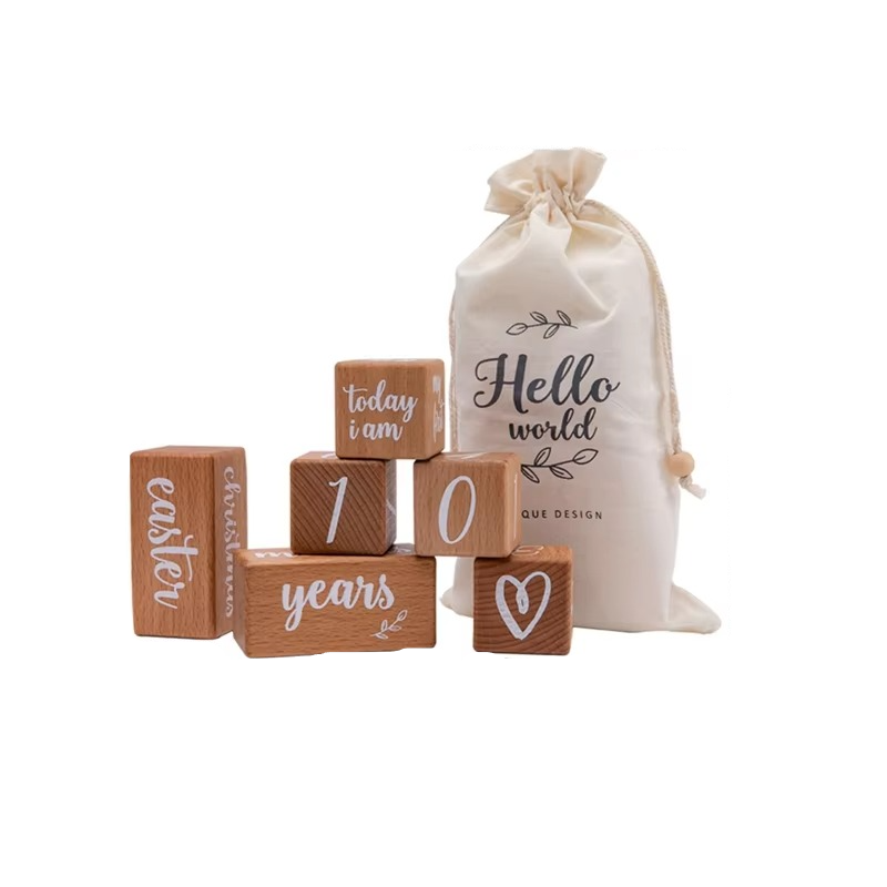 Personalized Wooden Baby Keepsake Blocks