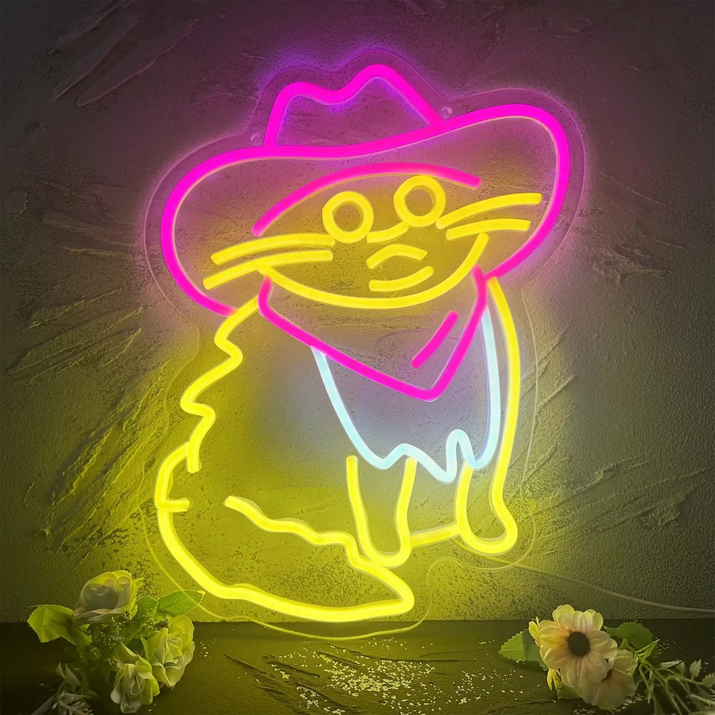 Colorful Cat Neon Desk Lamp