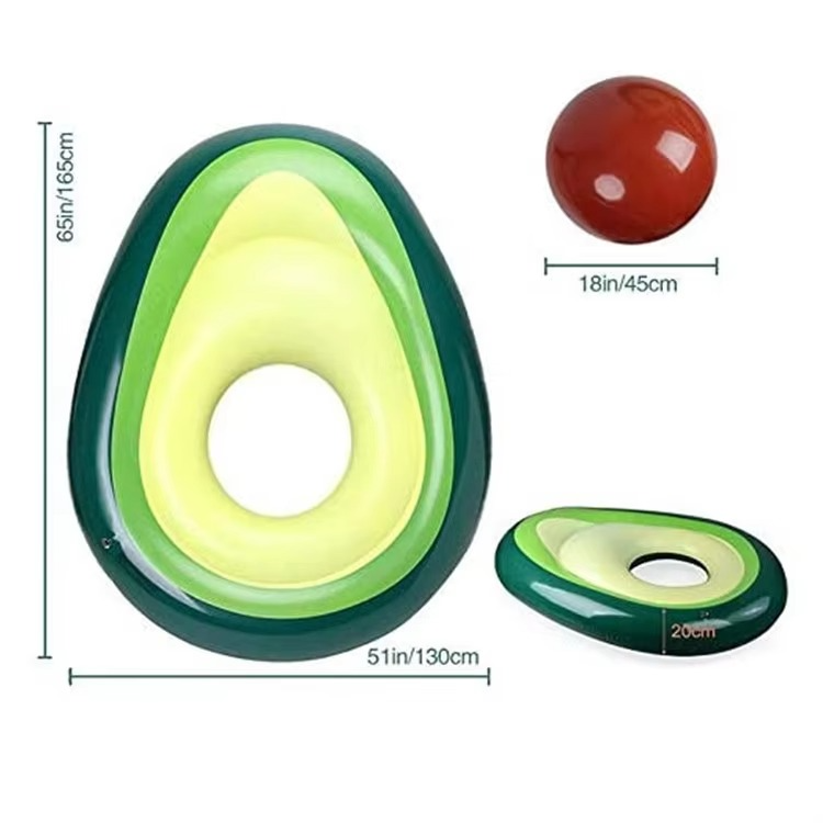 Fun Pool Avocado Float with Removable Ball