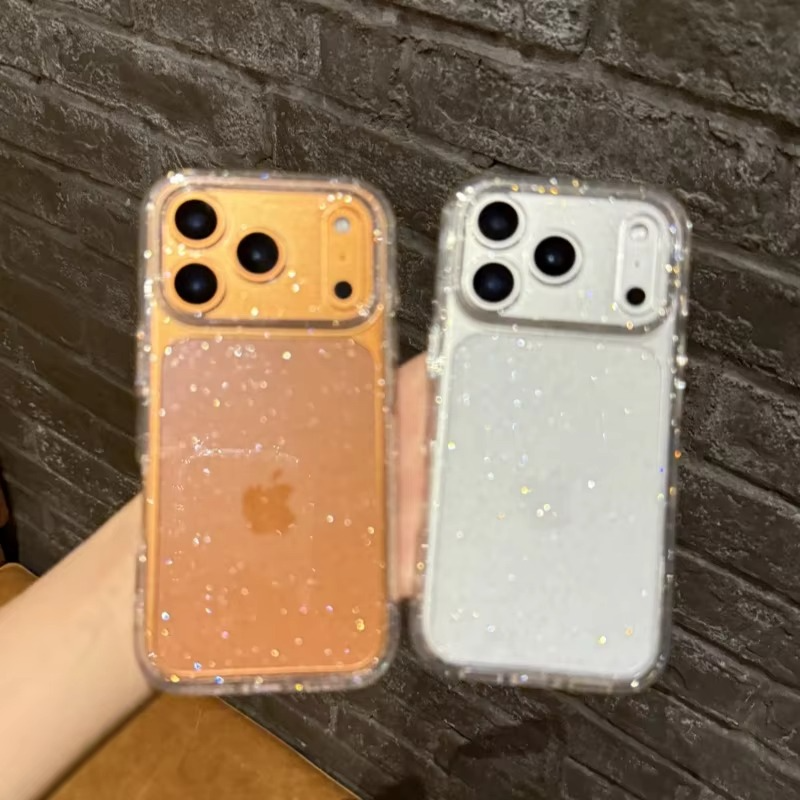 Sparkly Clear Protective Phone Case Soft Transparent Cover