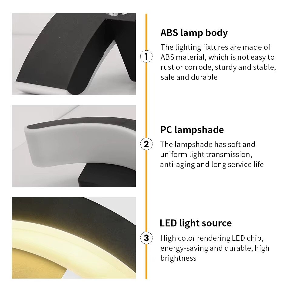 Stylish 10W IP65 Outdoor LED Wall Light for Patio