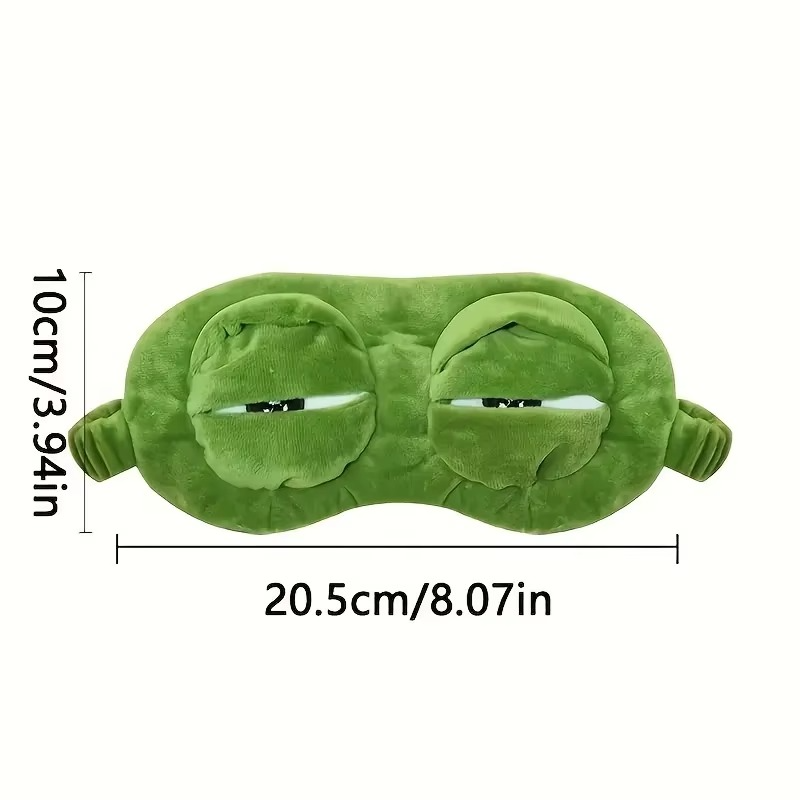 Fun Frog Contoured Sleep Mask for Travel and Relaxation