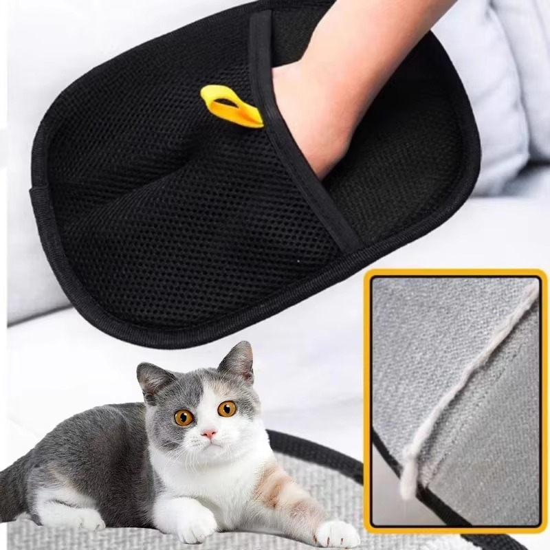Pet Grooming Gloves for Dog and Cat Hair Removal