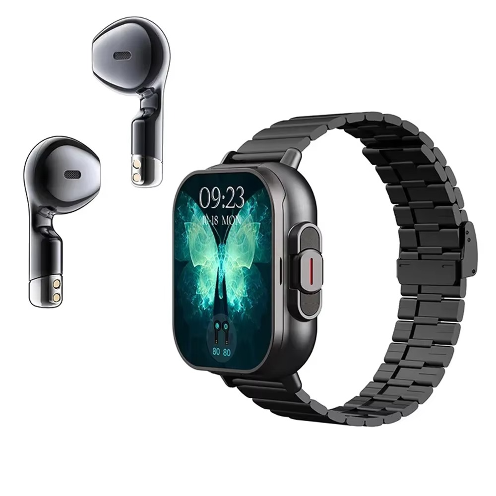 Compact Smart Watch with Bluetooth and Fitness Monitor