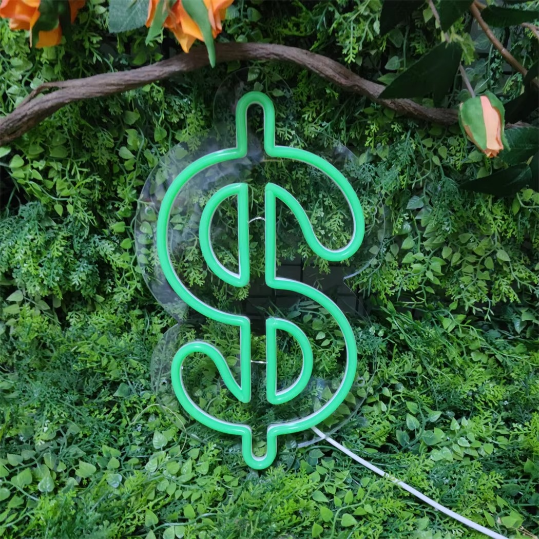 Colorful Cash LED Neon Sign Lamp