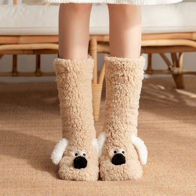 Soft Plush Coral Fleece Warm Women's Socks