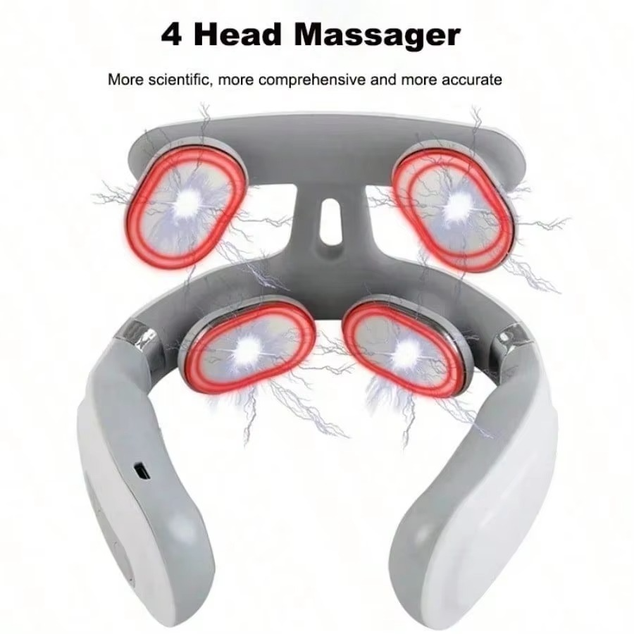 Portable Heated Neck Massager, Rechargeable USB