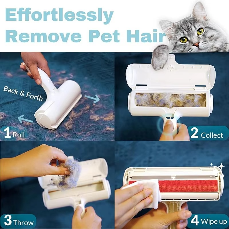 Pet Hair Remover Glove and Fur Roller for Furniture