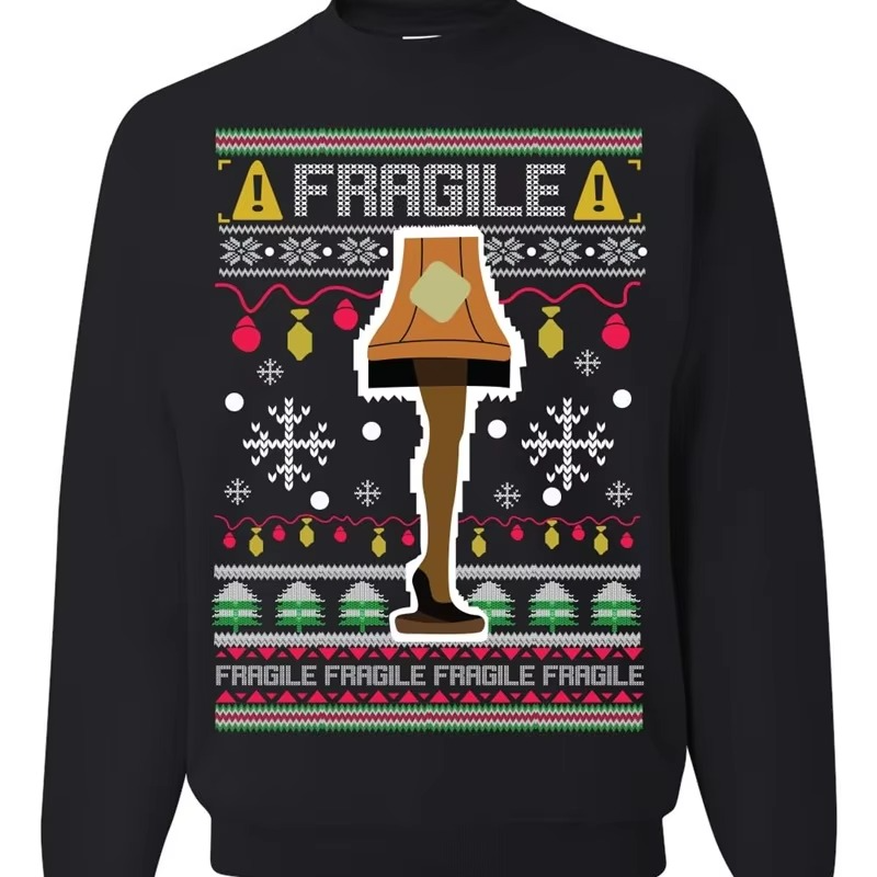 Quirky Leg Lamp Ugly Christmas Sweater