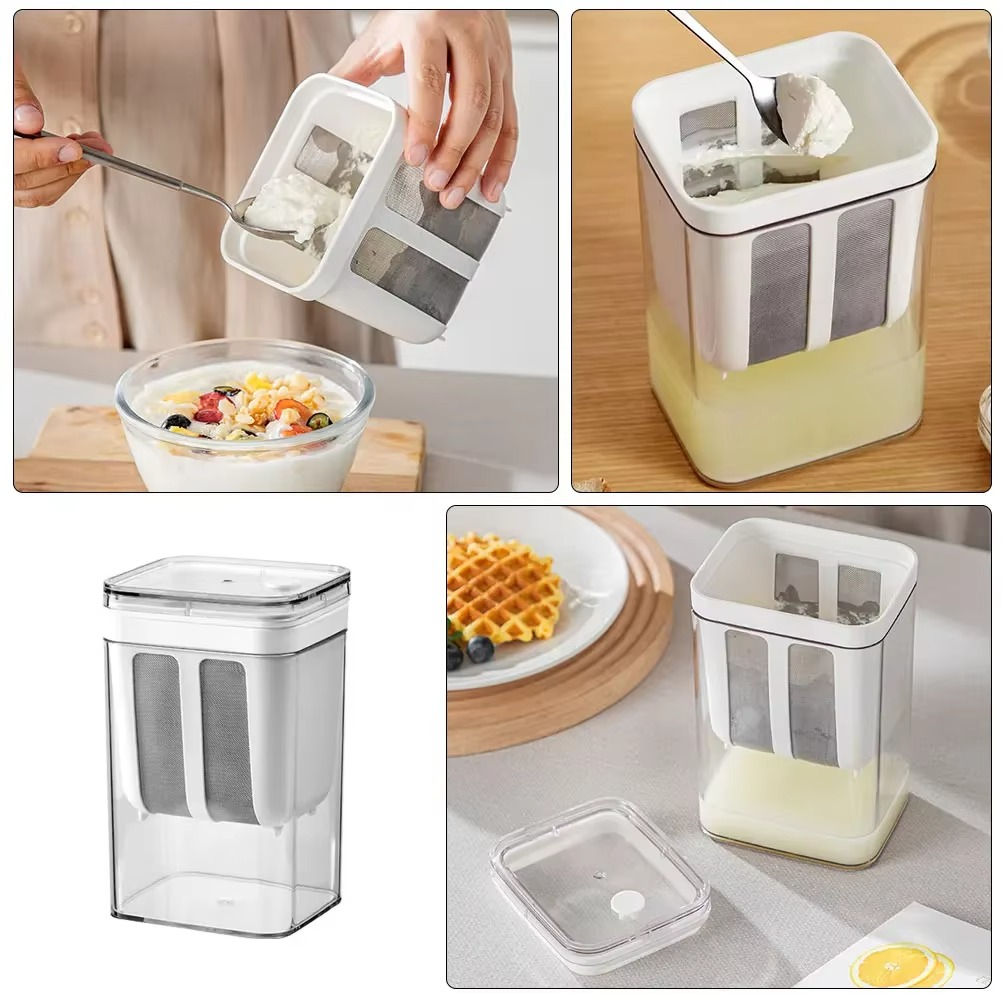 Easy Homemade Yogurt Machine With Metal Strainer