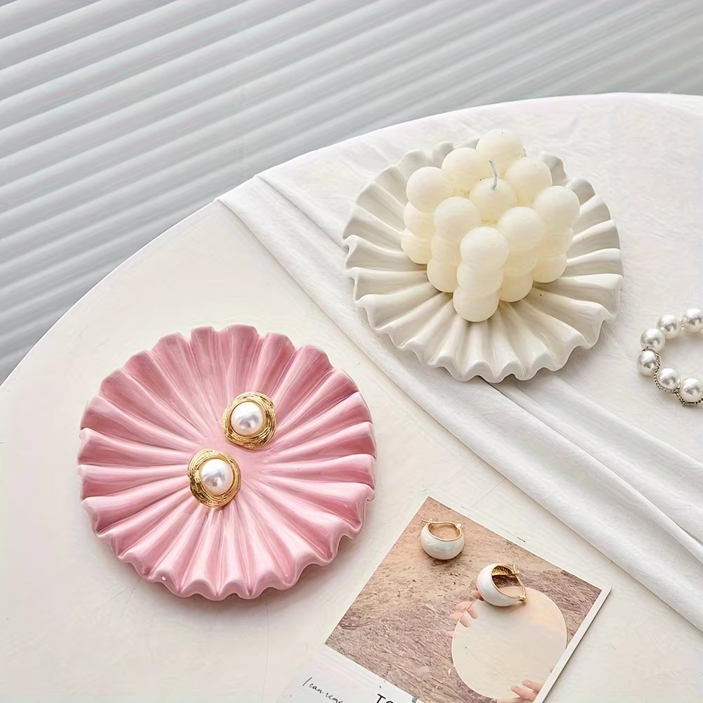 Delicate Porcelain Jewelry Box with Ornate Home Storage