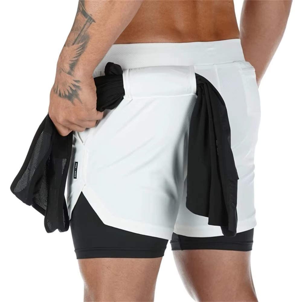 Men's Athletic Running Shorts with Secure Pocket