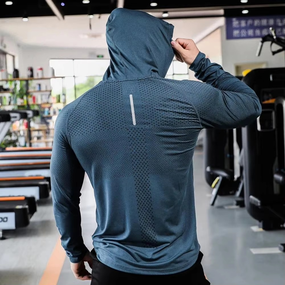 Men's Athletic Sportswear Hoodie and Pants Set for Gym