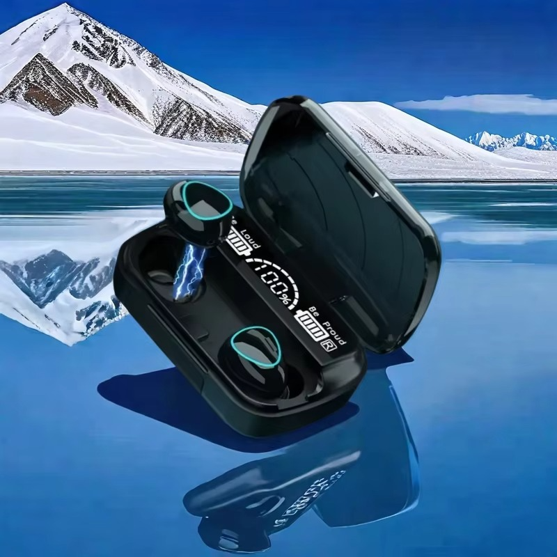 Wireless Bluetooth Earbuds with LED Screen, Stereo Sound