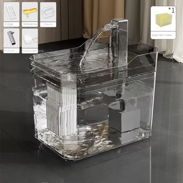 Easy Clean Pet Water Fountain with Filter and Pump