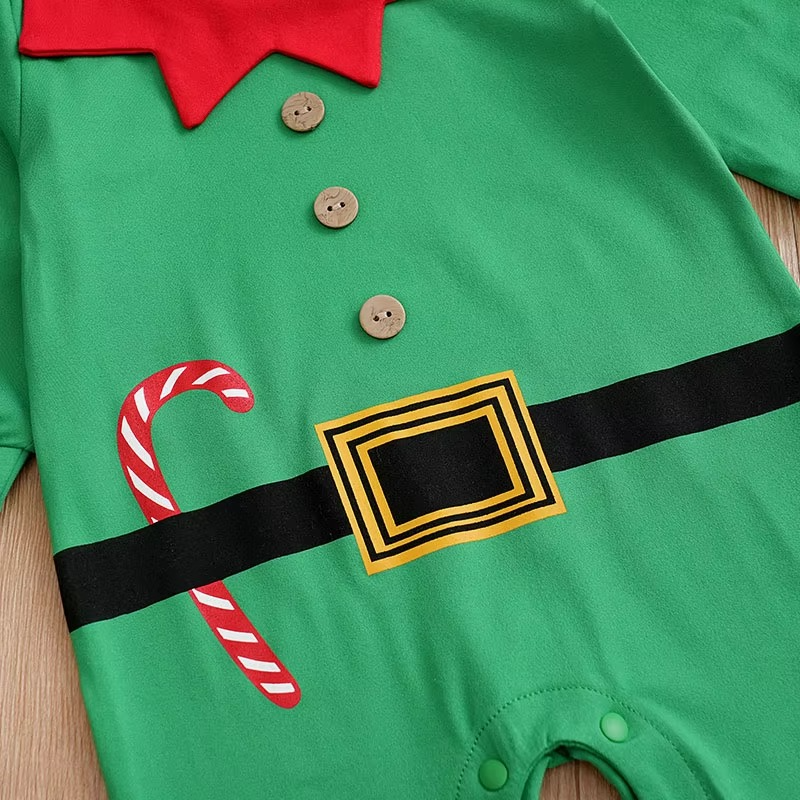Cozy Christmas Baby Onesie Soft Long Sleeve Romper
