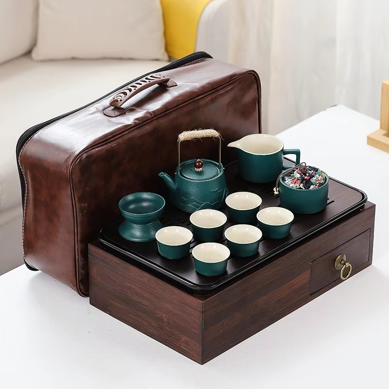 Compact Folding Car Tray Table with Storage