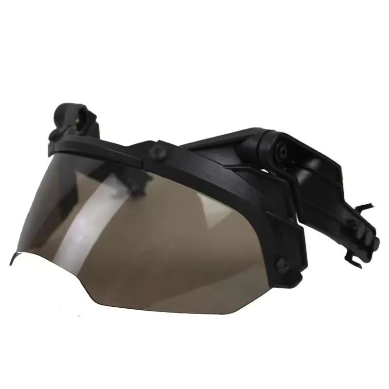 Durable Military Helmet with Clear Vision Goggles