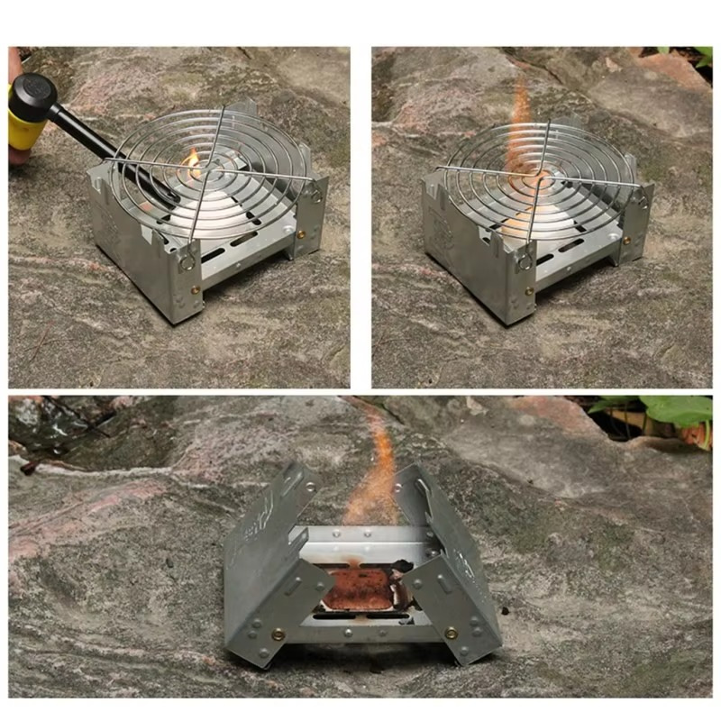 Portable Mini Camp Stove – Compact Durable Outdoor Wood Burner