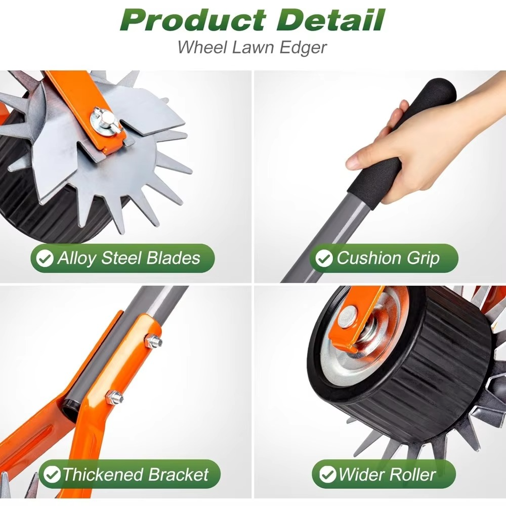 Ergonomic Long Handle Lawn Edger and Trimmer