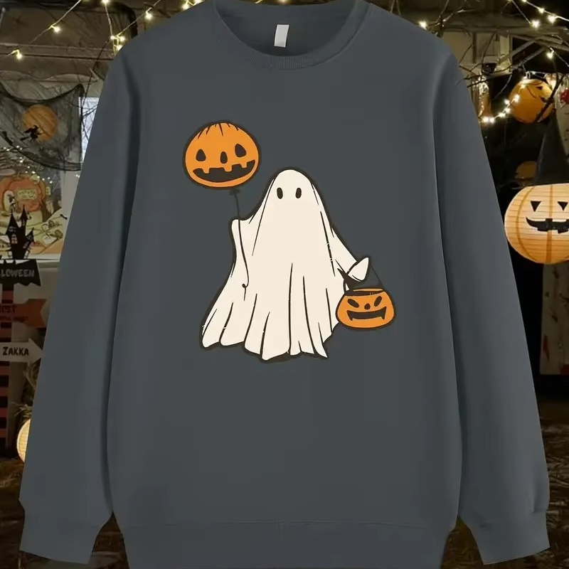 Spooky Halloween Graphic Pullover Hoodie